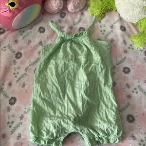 Pretty Mint Green Baby Romper Size